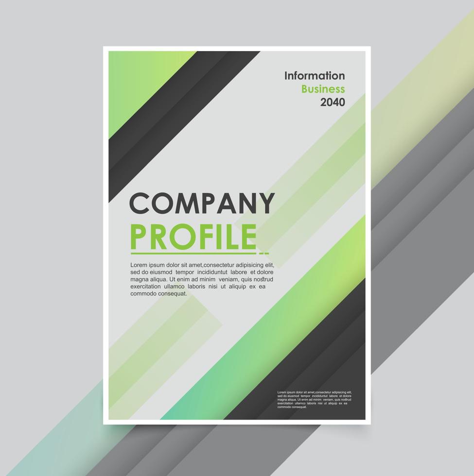 Modern business brochure template minimals vector