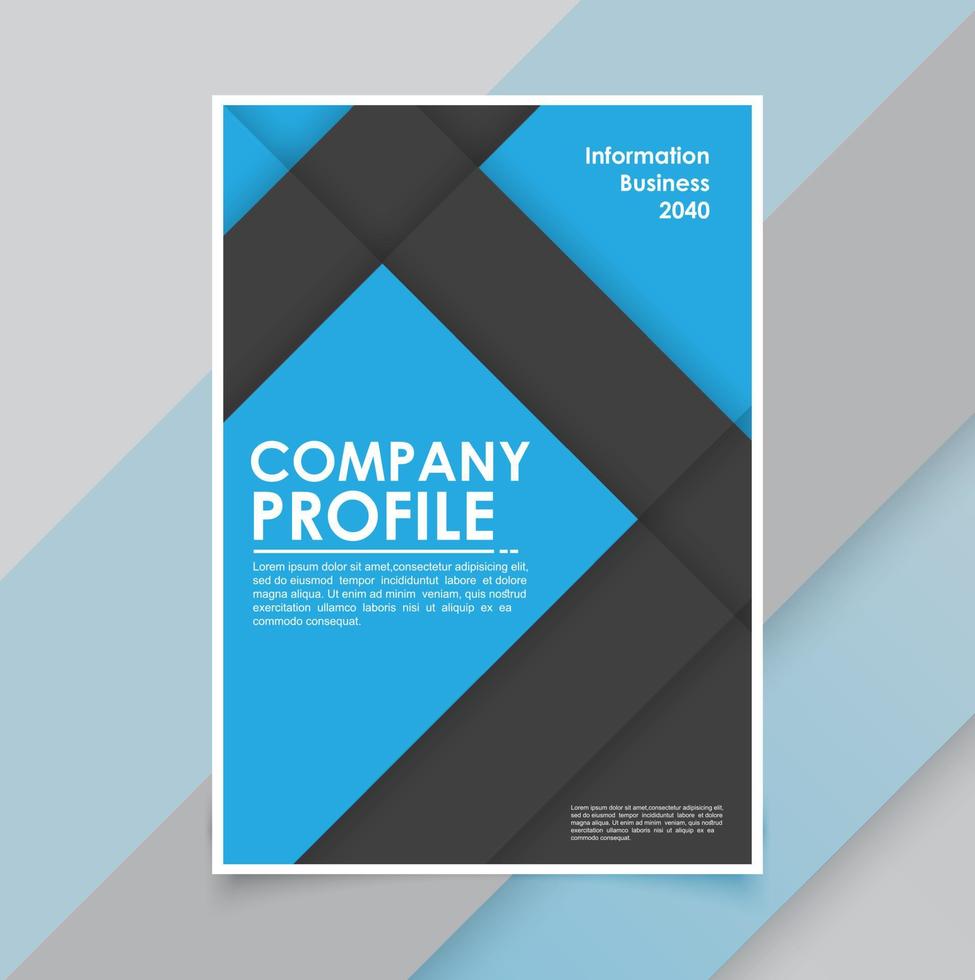 Modern business brochure template minimals vector