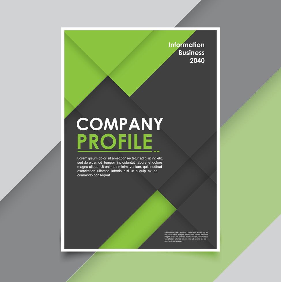 Modern business brochure template minimals vector