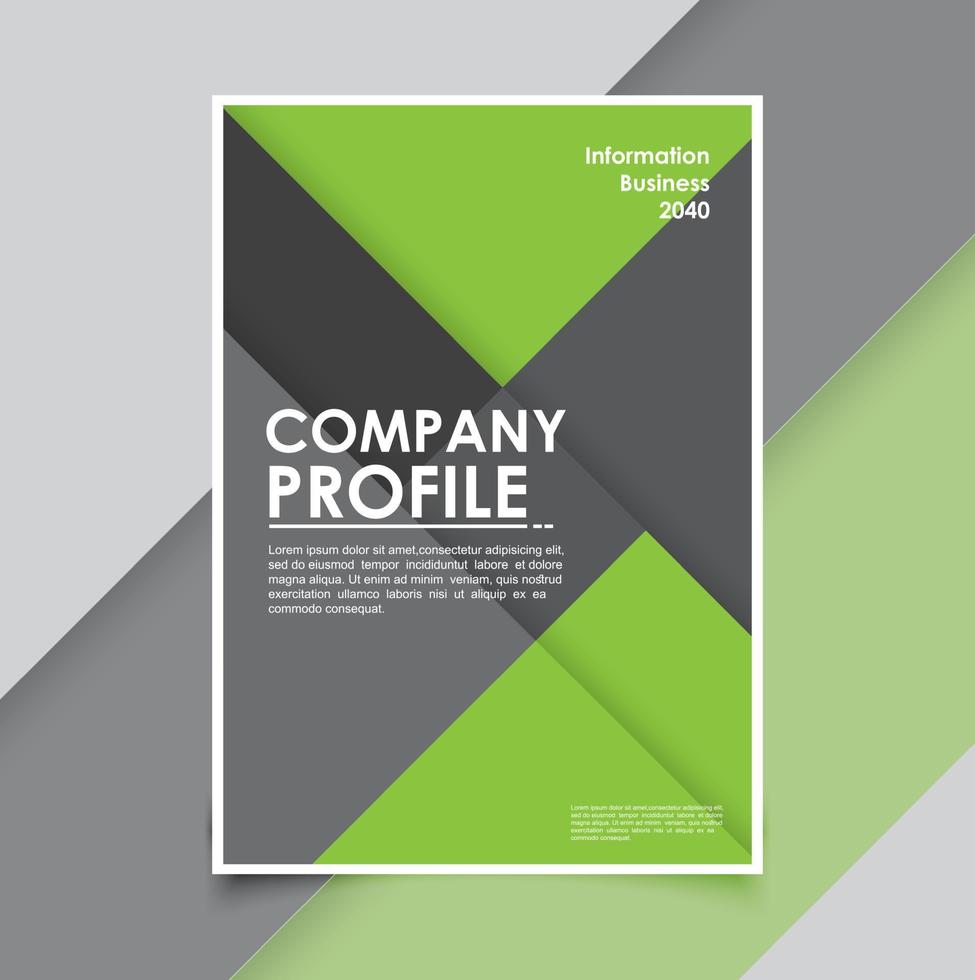 Modern business brochure template minimals vector
