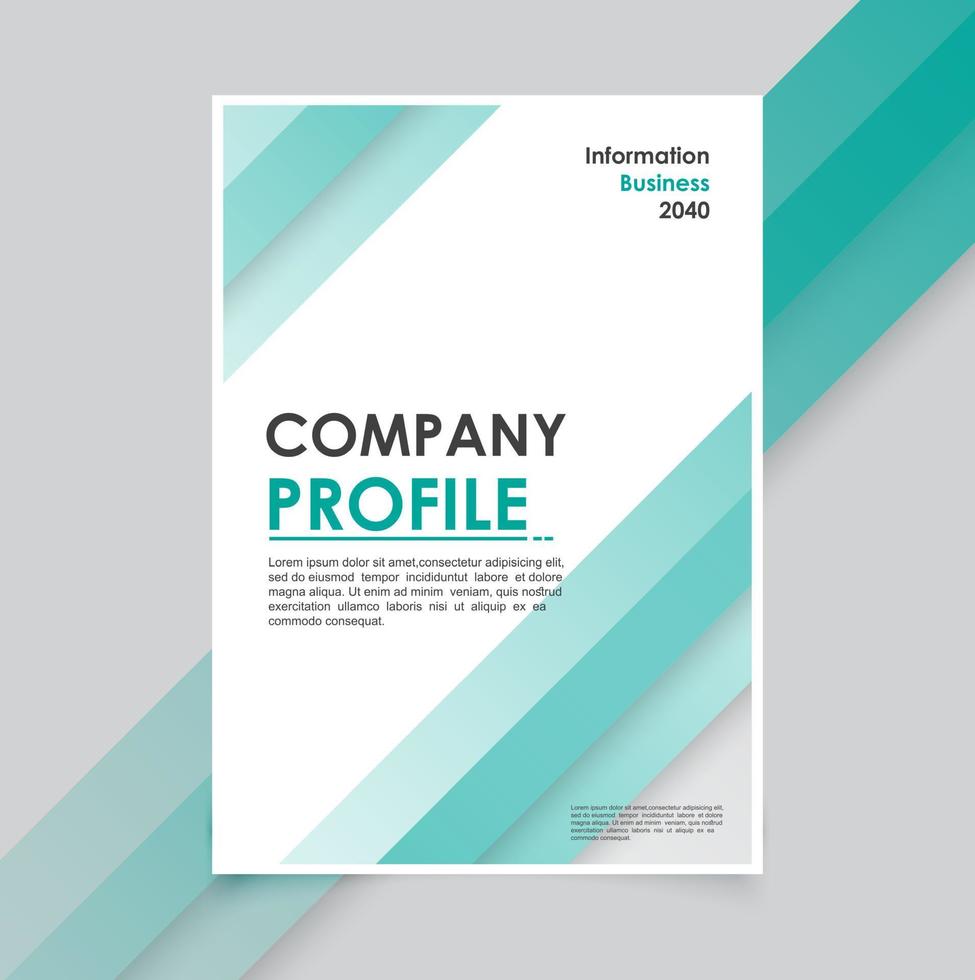 Modern business brochure template minimals vector