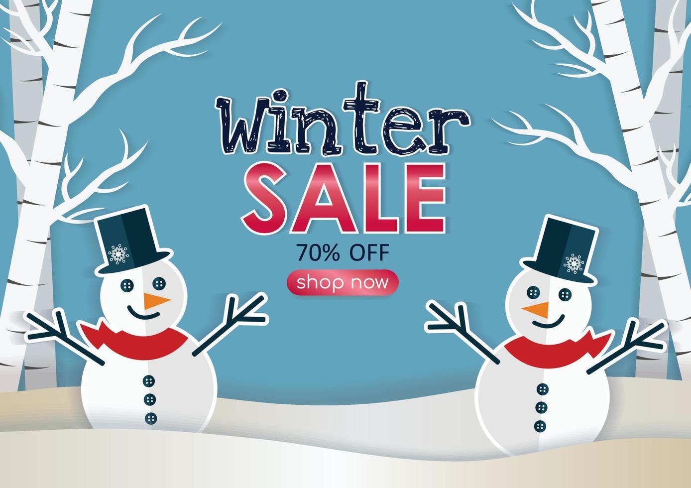 winter season sale special offer sale product display vector