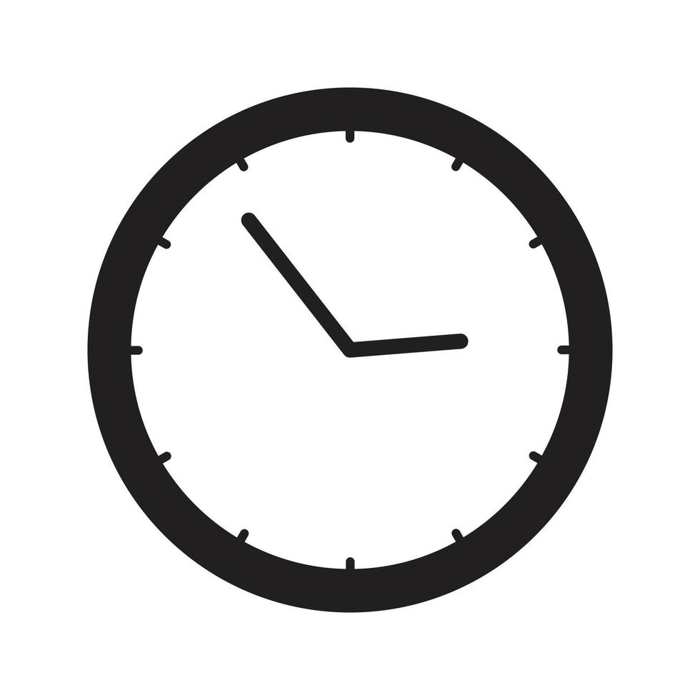 Time Clock Stopwatch Icon vector Line on white background image for web, presentation, logo, Icon Symbol.