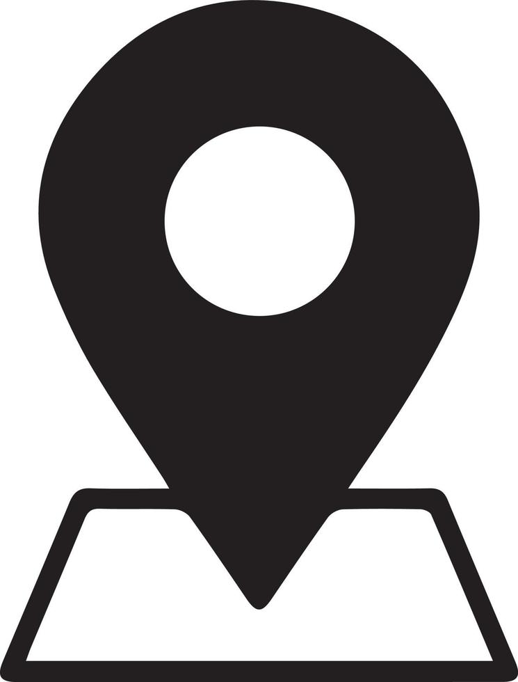 Pin location icon symbol vector