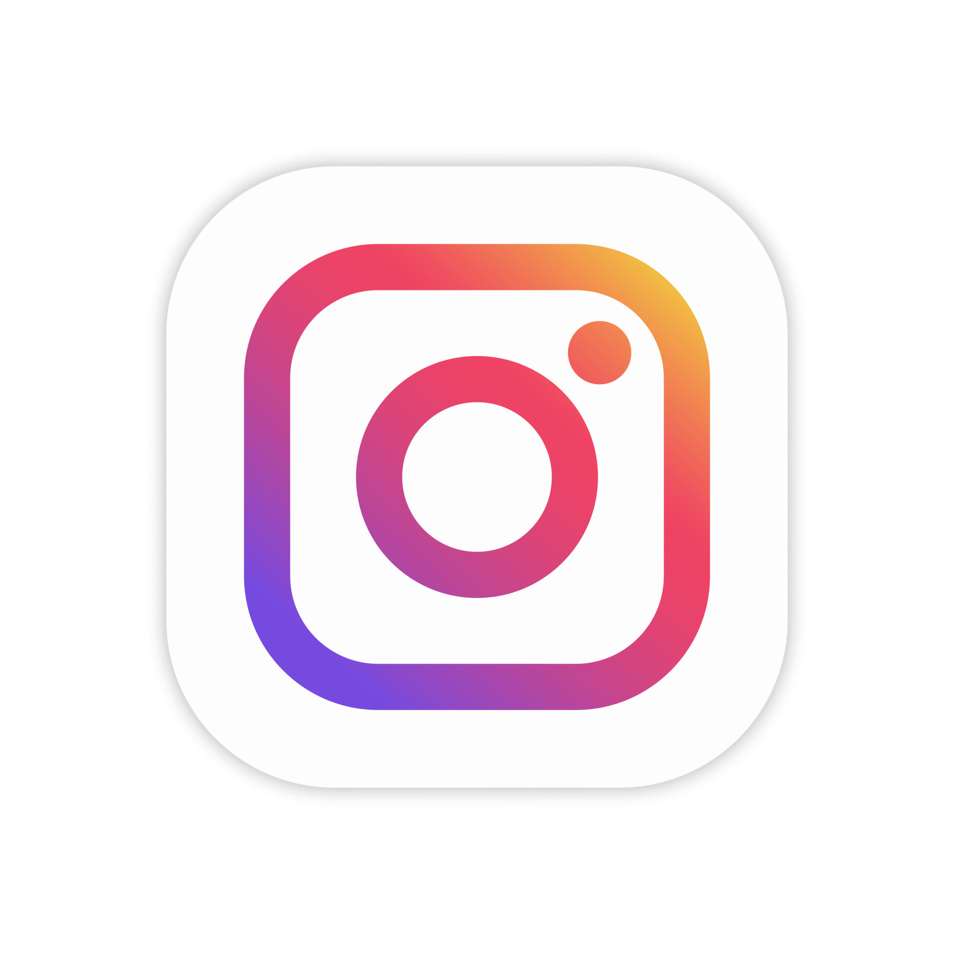 Instagram app icon on white background. Isolated social media button vector  4263111 Vector Art at Vecteezy