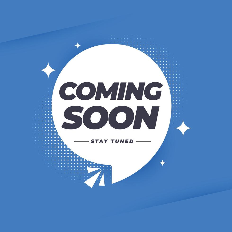 coming soon banner design template. vector