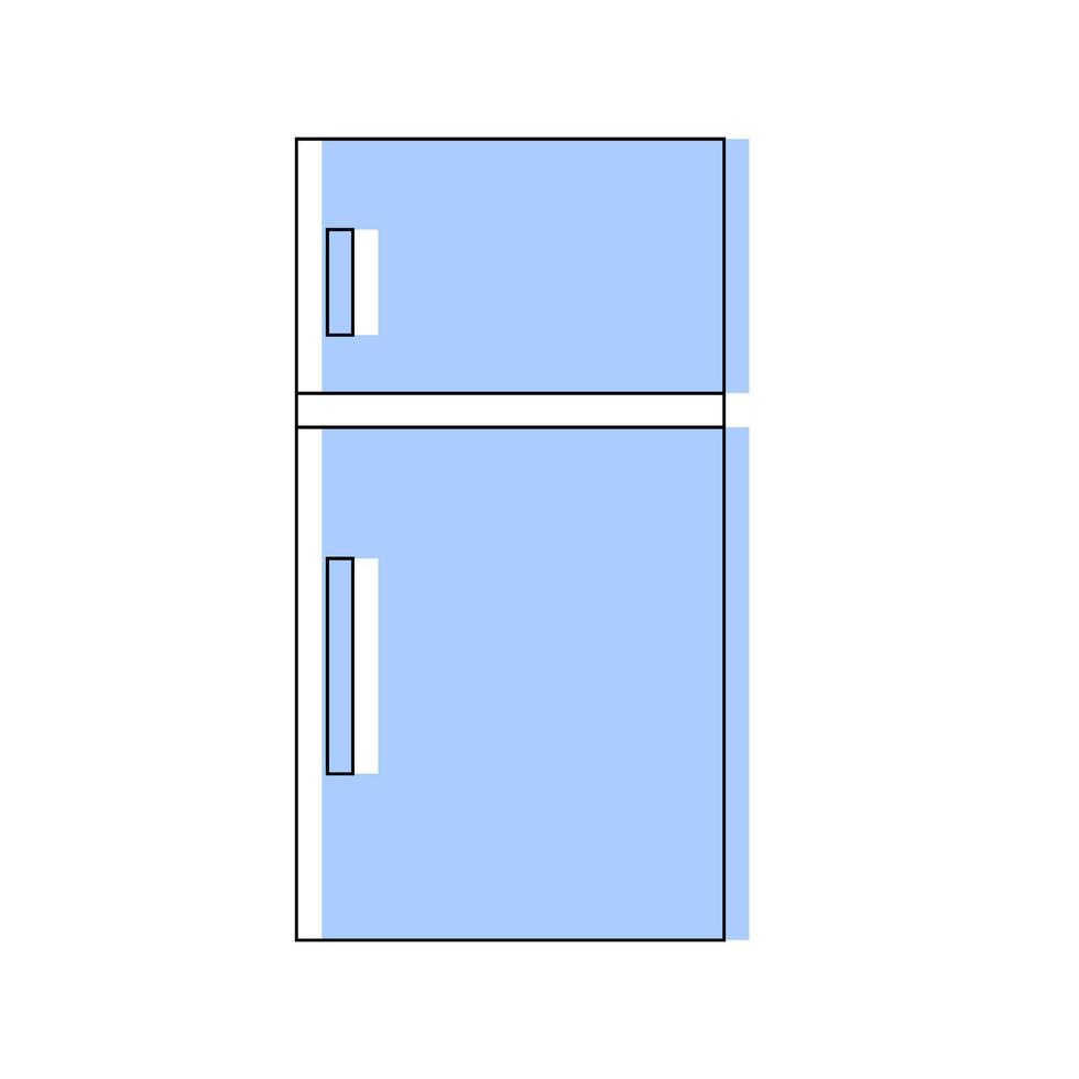 Refrigerator vector. Refrigerator icon or clipart. vector
