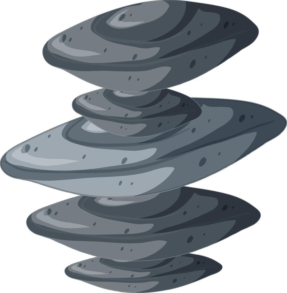 Stack of stones in cartoon style vector