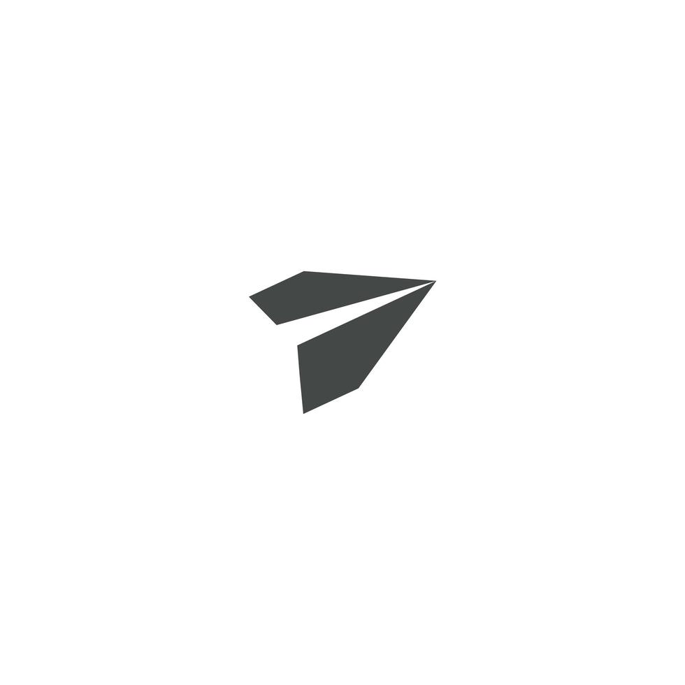 Paper plane icon, send message on email isolated flat icon, illustration on white background. vector