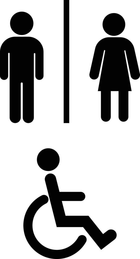 Washroom, Toilet Icon Vector Art