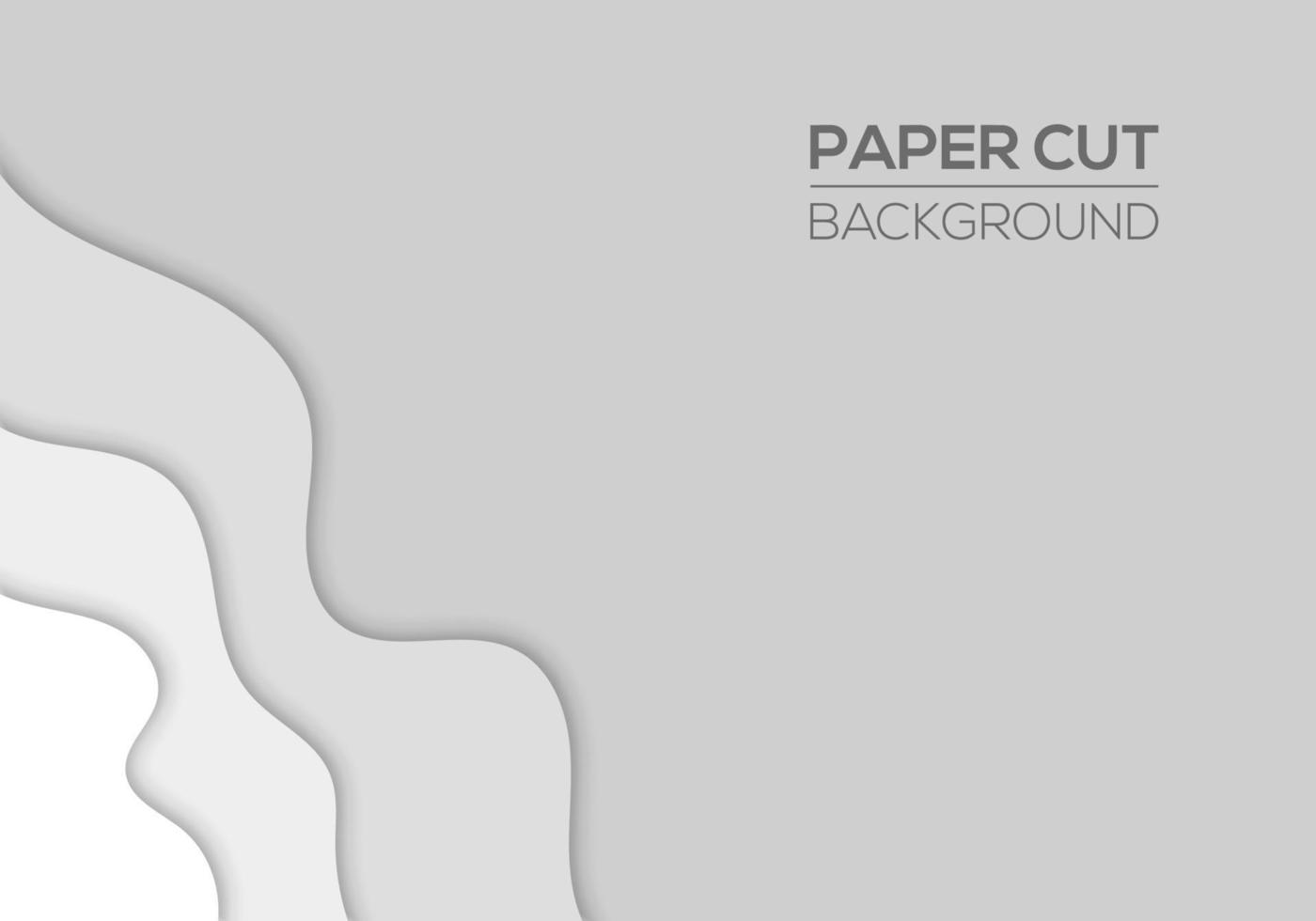 ondas abstractas de dibujos animados de arte de corte de papel moderno vector