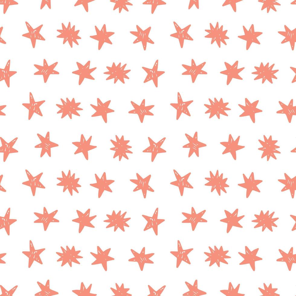 Vector seamless pattern with Birthday stars
