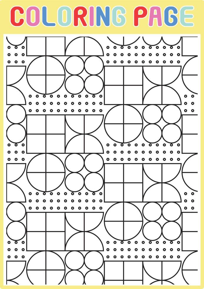 Coloring Pages Geometrical Adults Relaxing Pattern Abstract vector