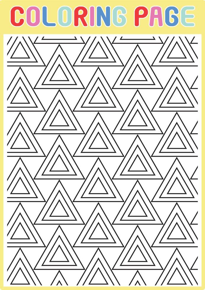 Coloring Pages Geometrical Adults Relaxing Pattern Abstract vector