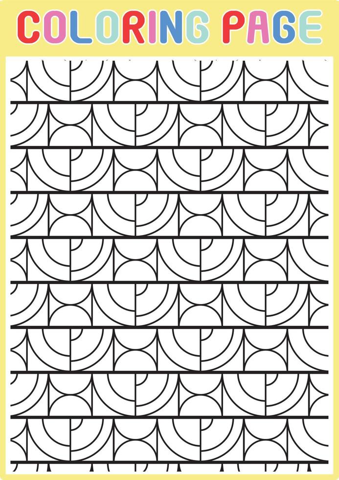 Coloring Pages Geometrical Adults Relaxing Pattern Abstract vector
