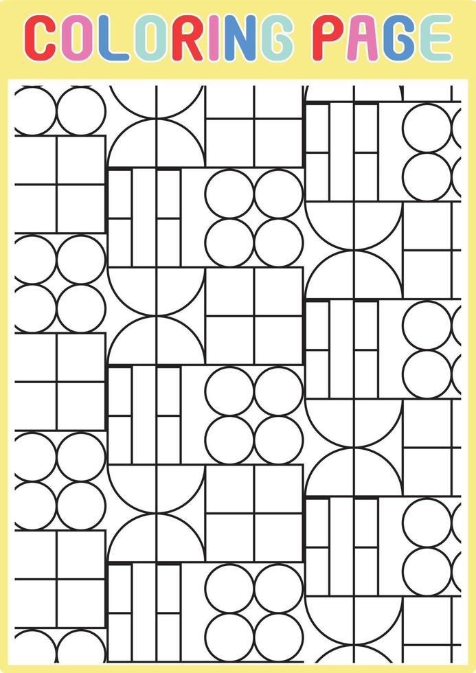 paginas para colorear geometrico adultos relajante patron abstracto vector