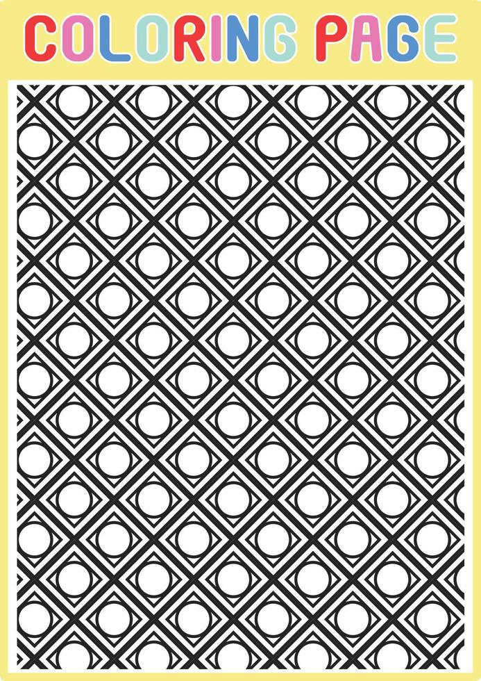 Coloring Pages Geometrical Adults Relaxing Pattern Abstract vector