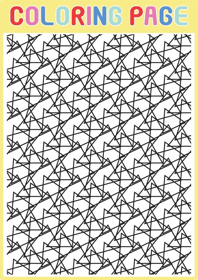 Coloring Pages Geometrical Adults Relaxing Pattern Abstract vector