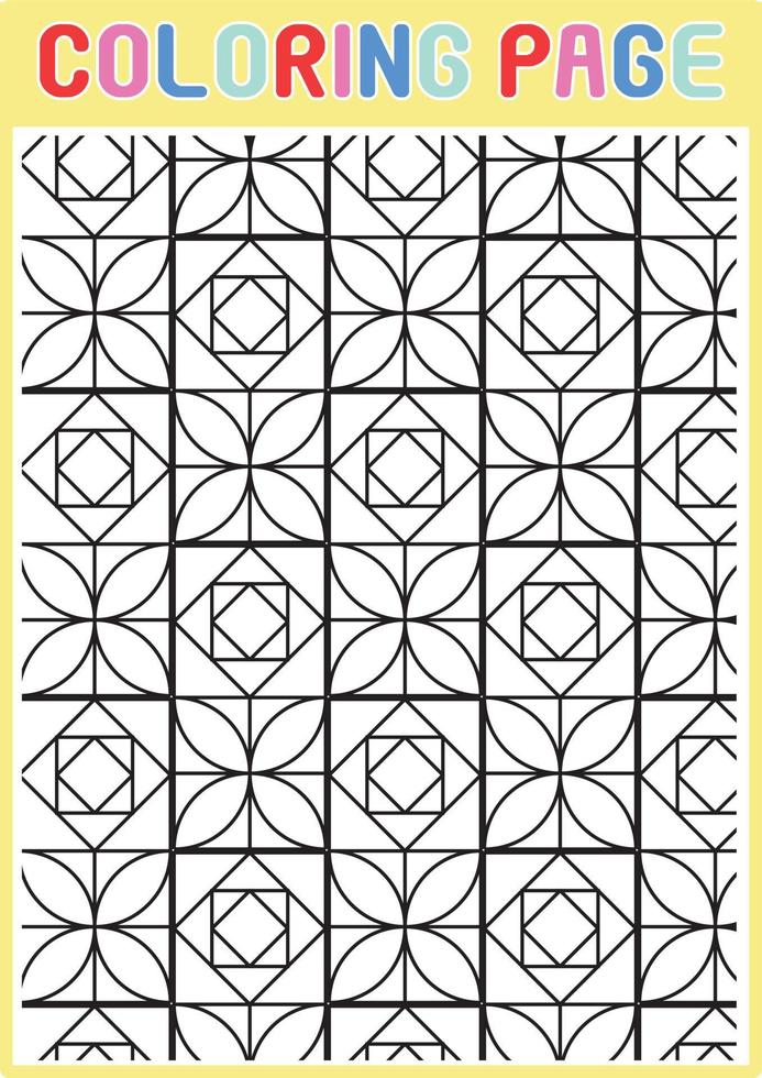 Coloring Pages Geometrical Adults Relaxing Pattern Abstract vector