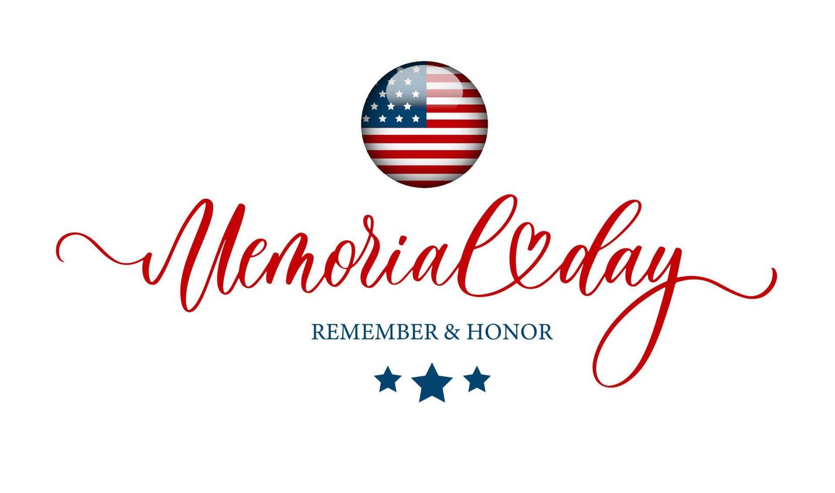 Memorial Day banner, website or newsletter header. Background with