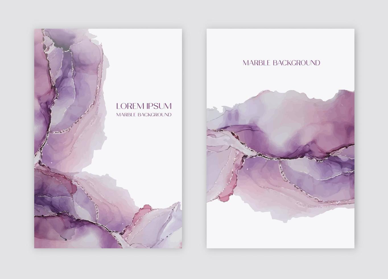 Marble watercolor vintage card presentation, flyer, invitation card, template design. vector