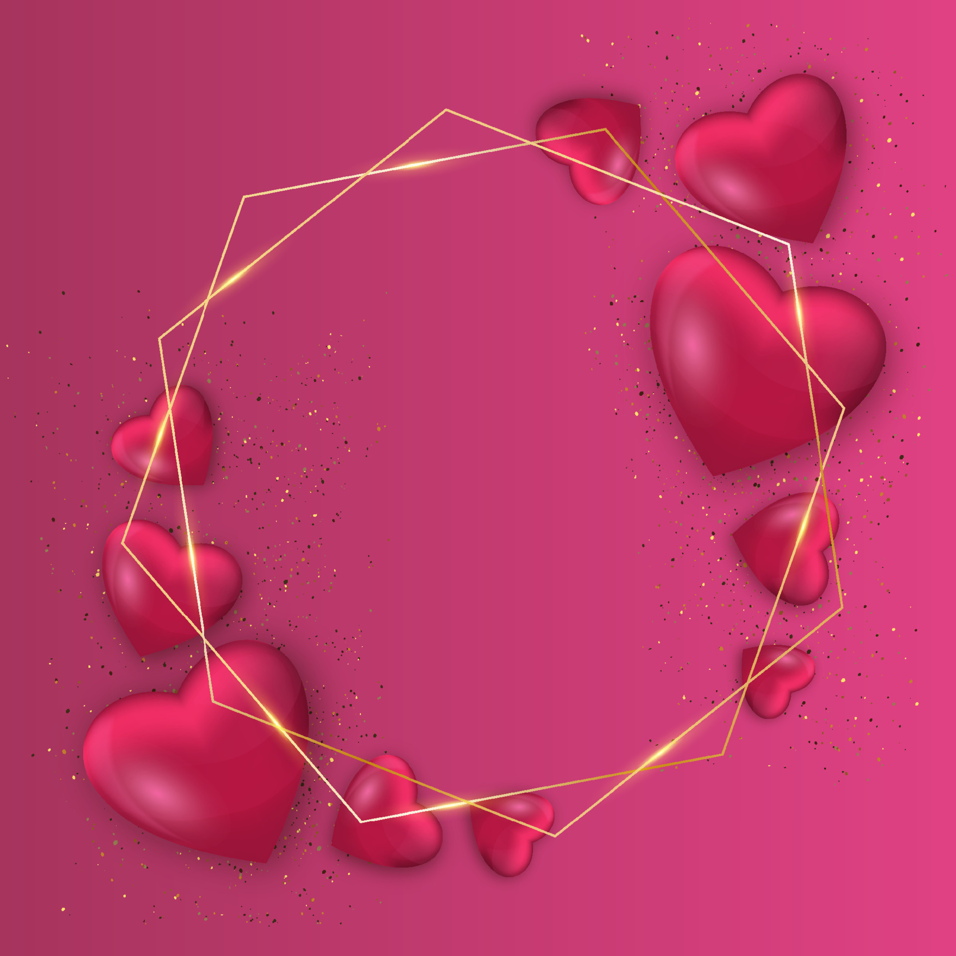 Illustrated 3d Red Metallic Heart On Soft White Perfect For Valentine's Day  Wallpaper And Greeting Cards Powerpoint Background For Free Download -  Slidesdocs
