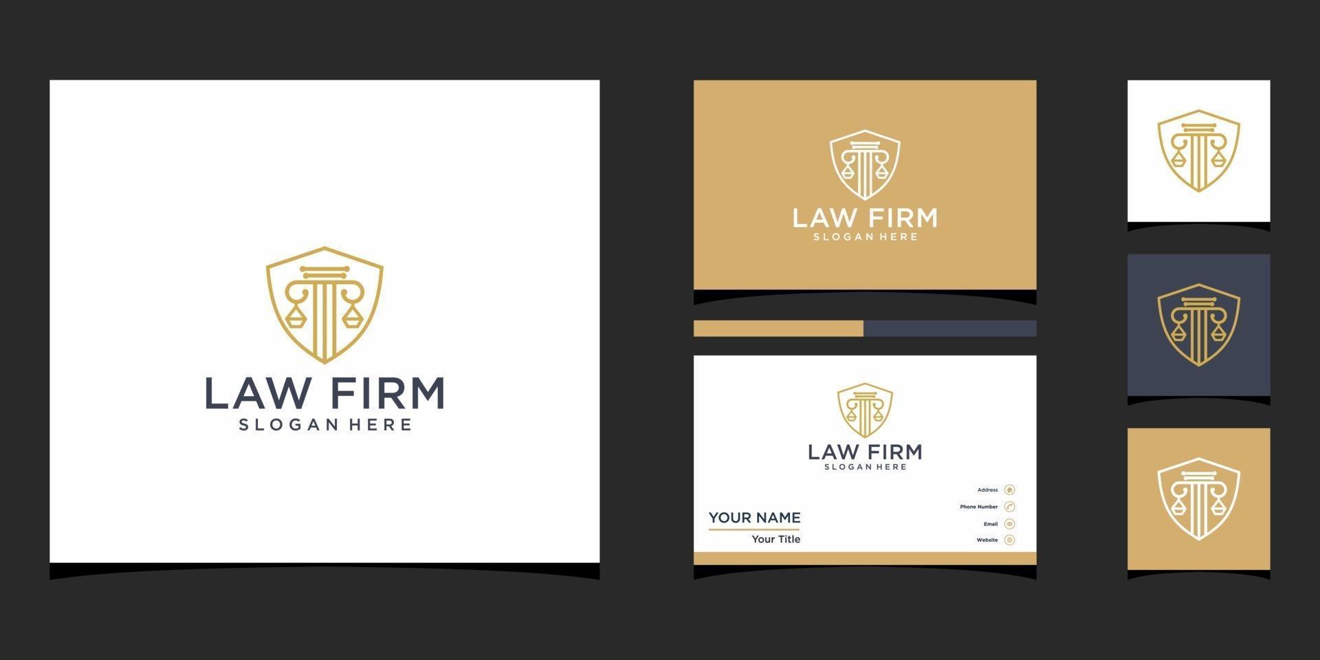 Law firm logo design vector