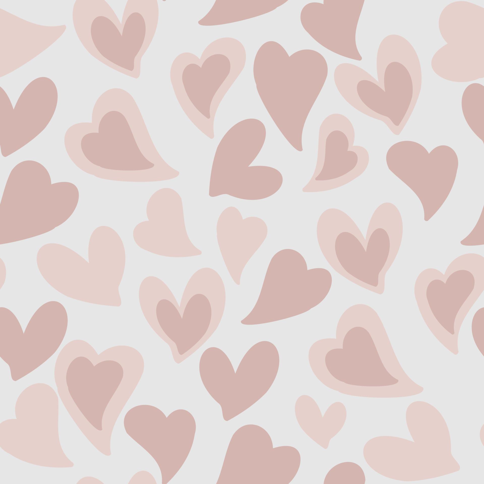 vector seamless pattern of hearts with Valentine's Day 14 February ...