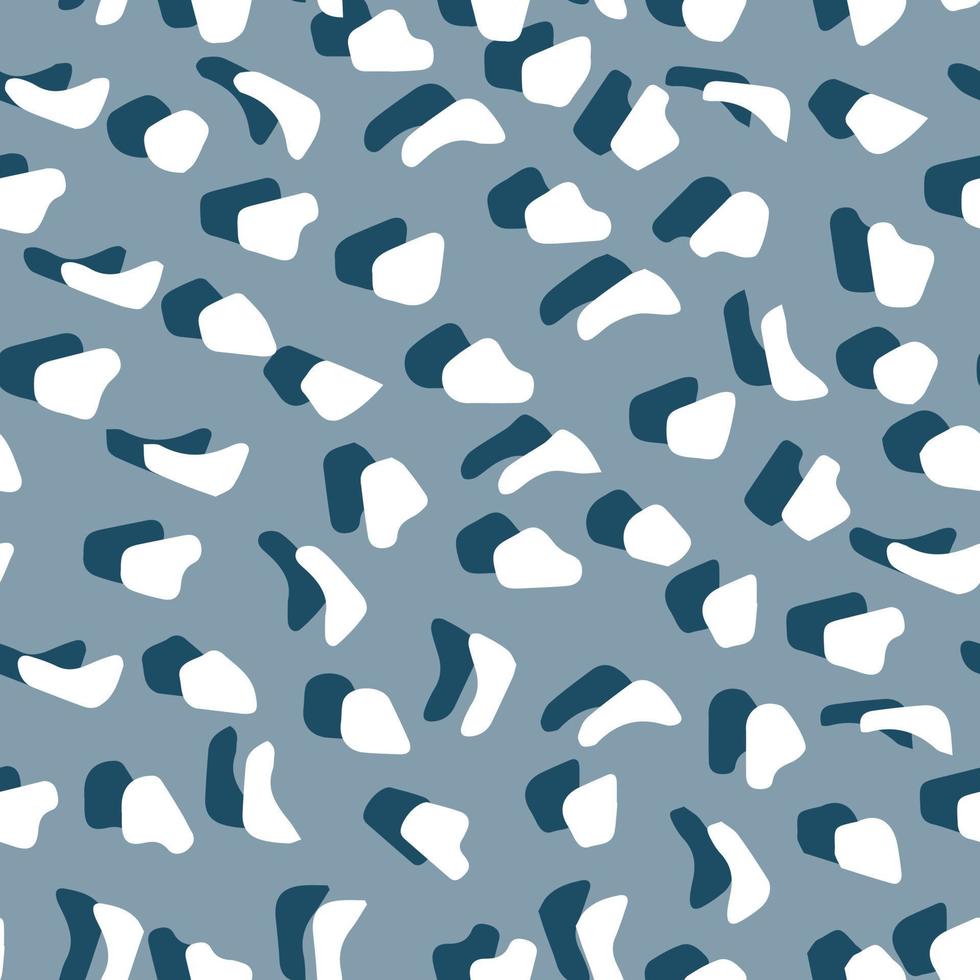 Abstract leopard skin vector seamles pattern.  irregular brush spots and  backgrounds. Abstract wild animal skin print. Simple irregular geometric design.