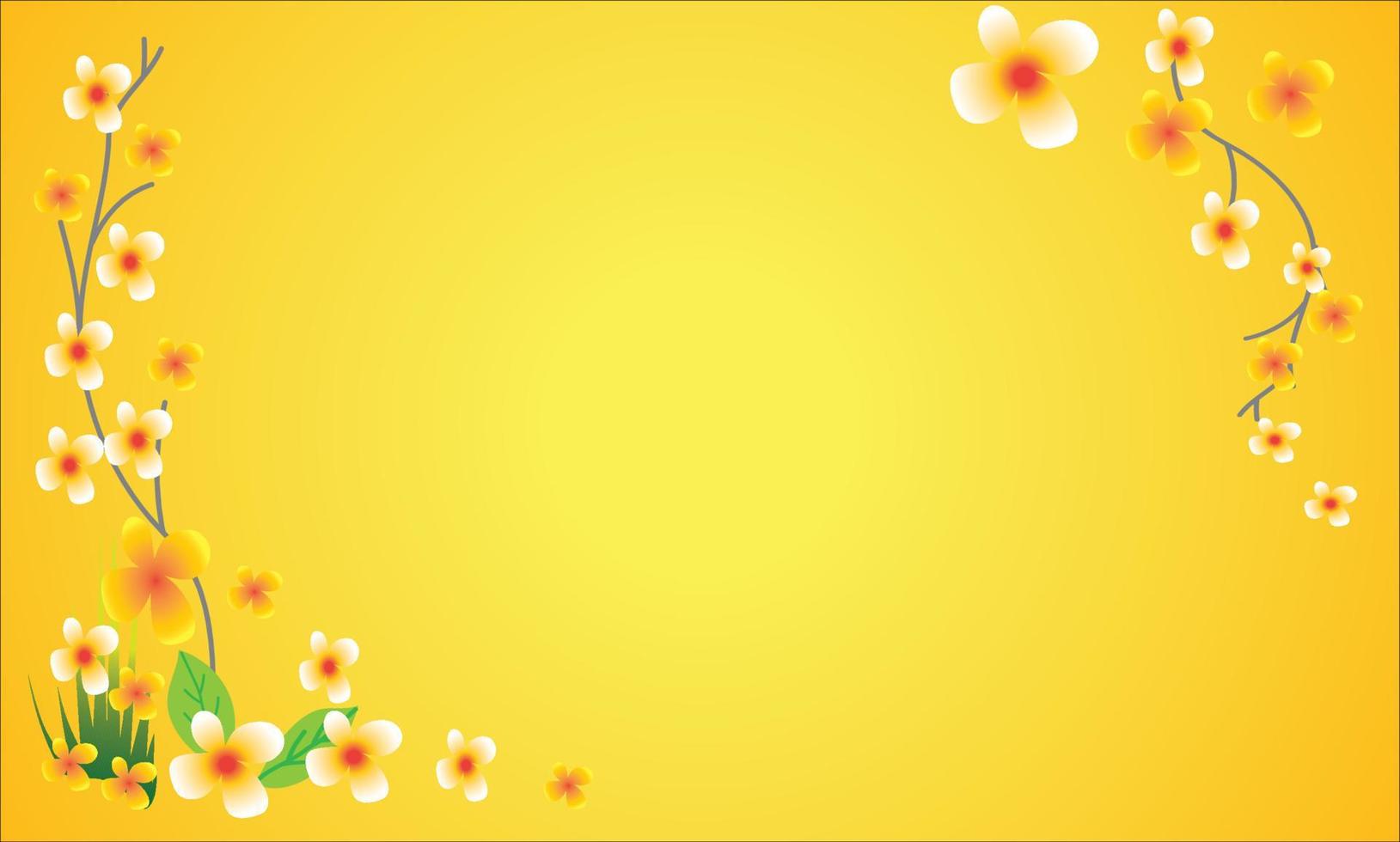 Beautiful natural flower background vector
