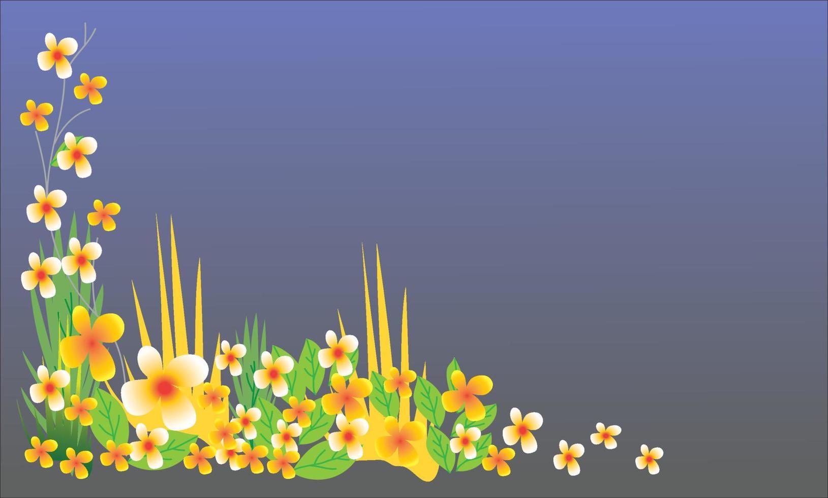 Beautiful natural flower background vector