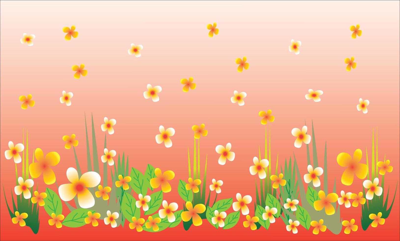 Beautiful natural flower background vector