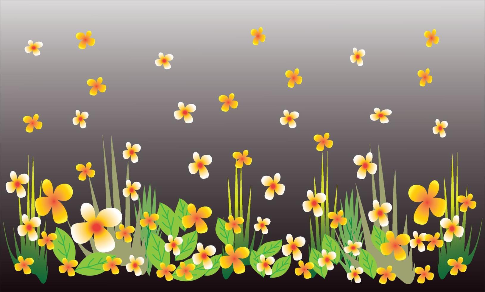 hermoso fondo de flores naturales vector