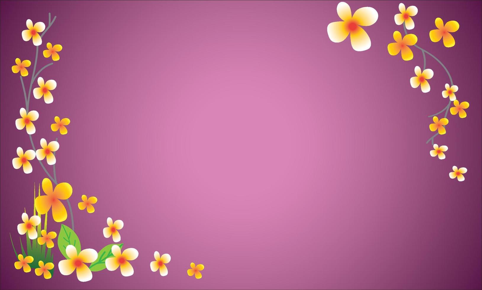 Beautiful natural flower background vector