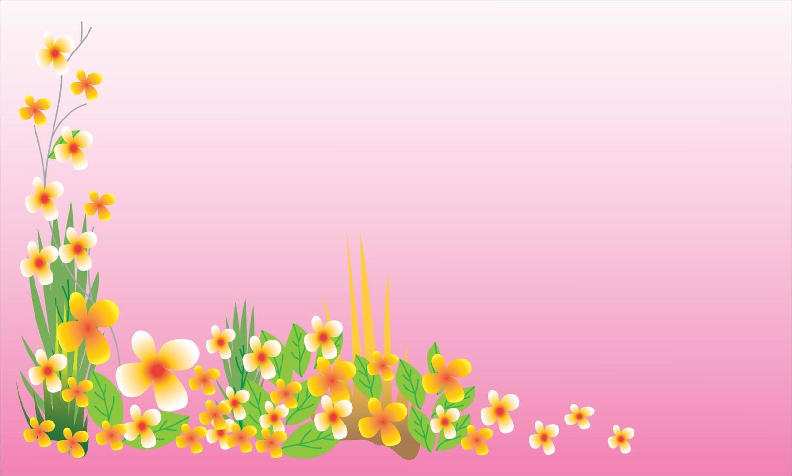 Beautiful natural flower background vector