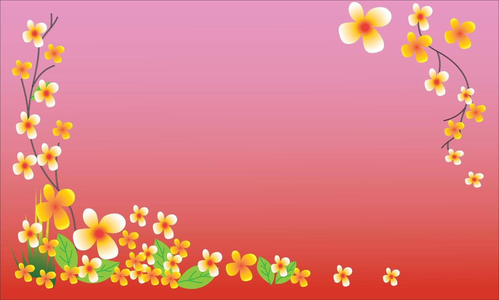 Beautiful natural flower background vector