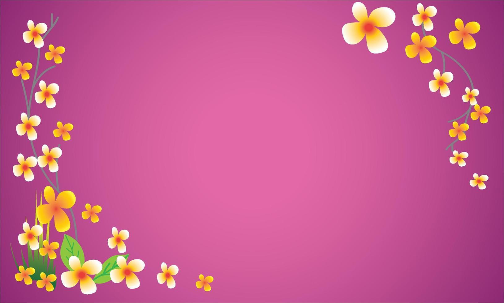 Beautiful natural flower background vector