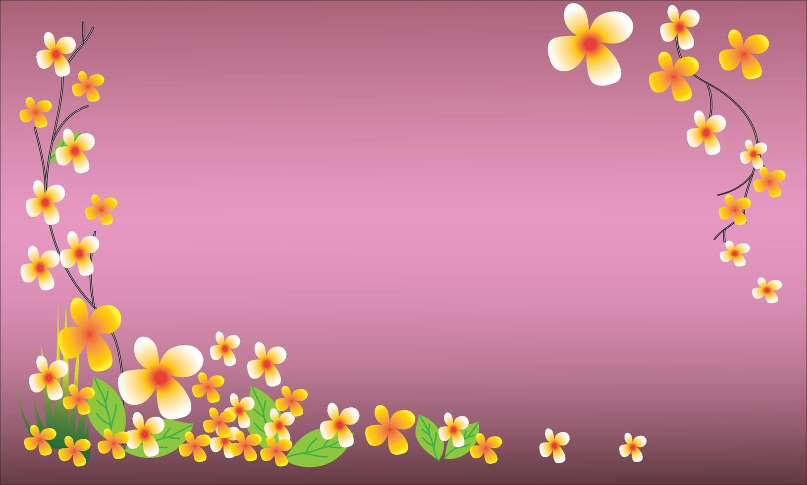 Beautiful natural flower background vector