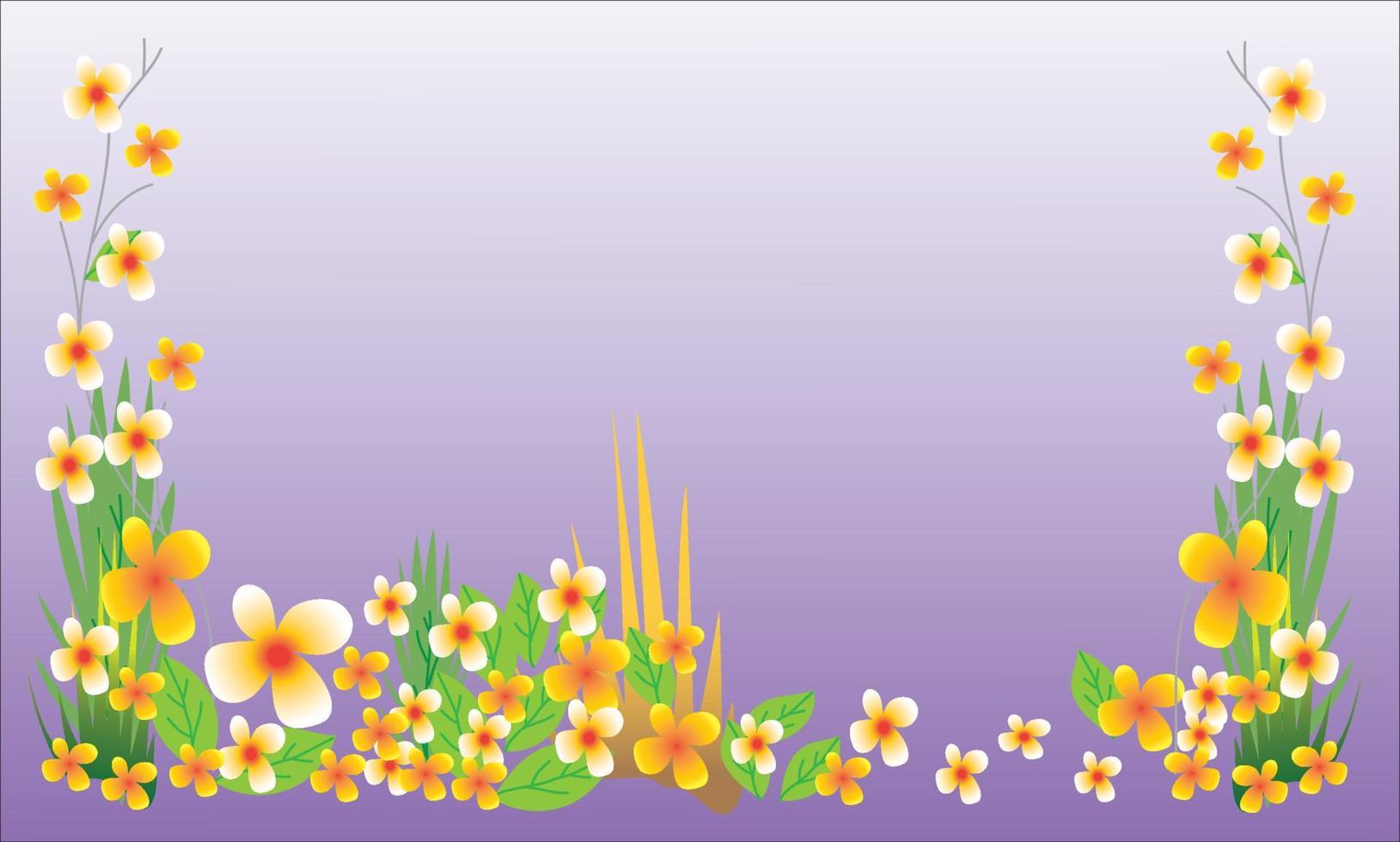 Beautiful natural flower background vector