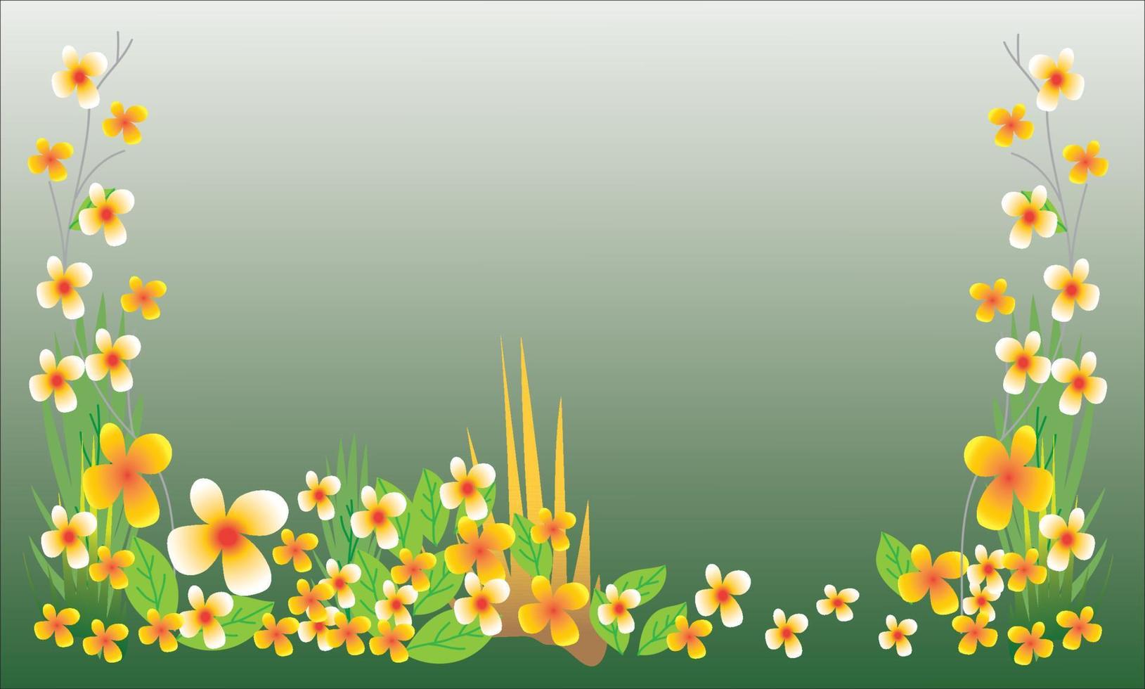 Beautiful natural flower background vector