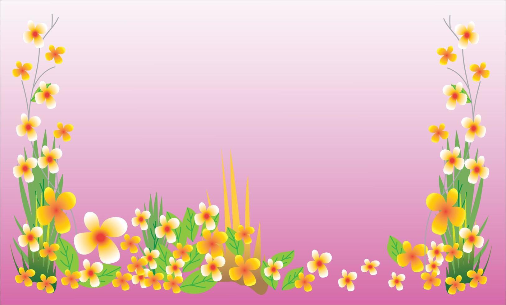 Beautiful natural flower background vector