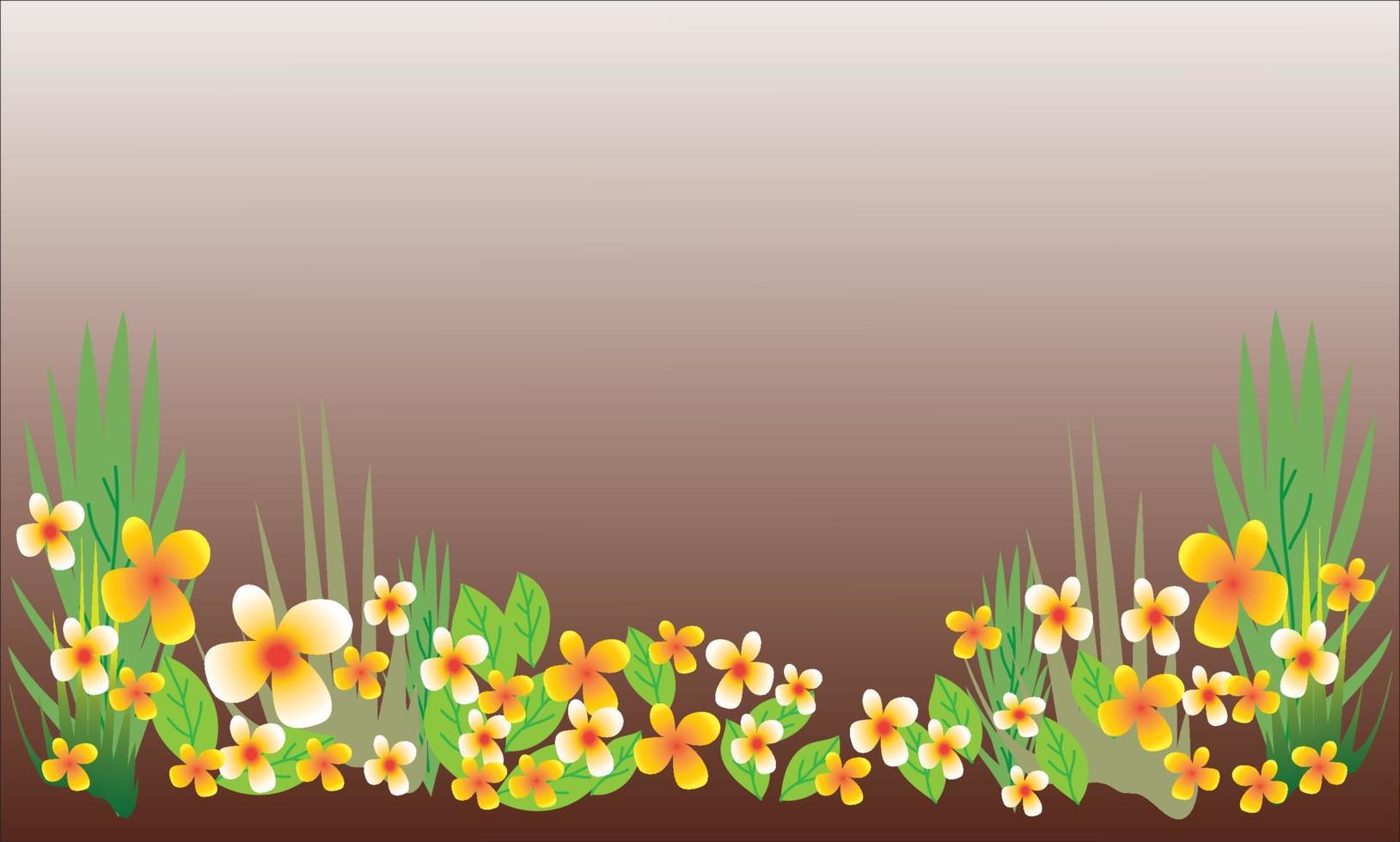 hermoso fondo de flores naturales vector