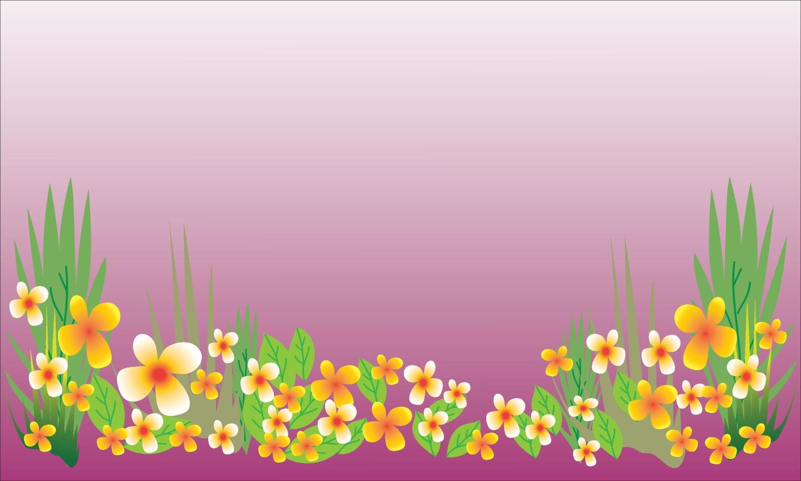 Beautiful natural flower background vector