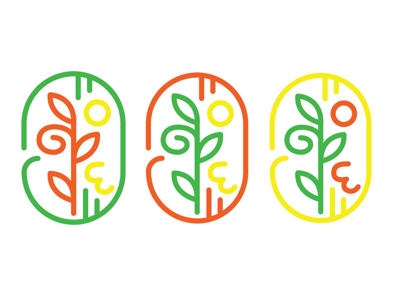 Nature logo design vector