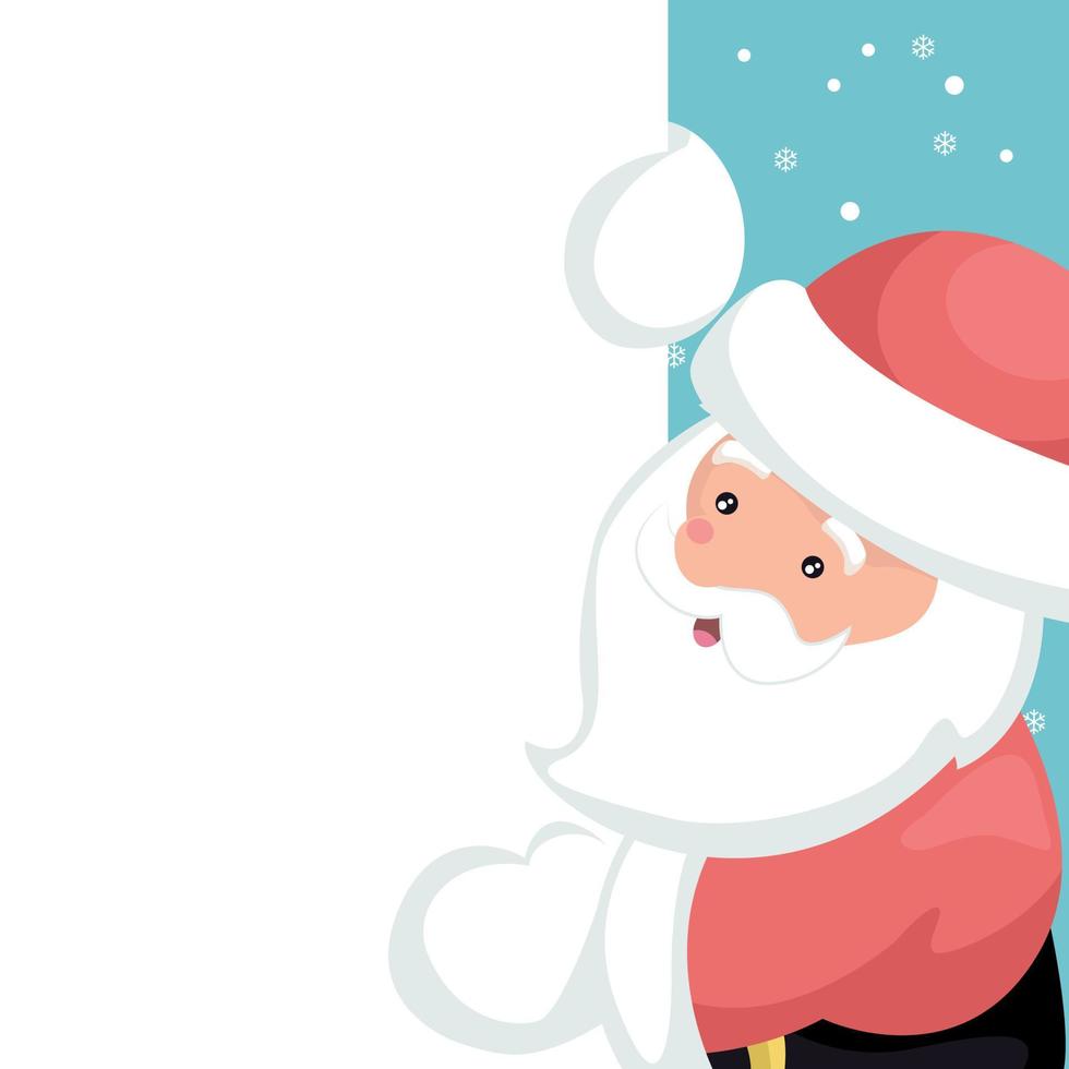 Santa claus vector design for christmas card