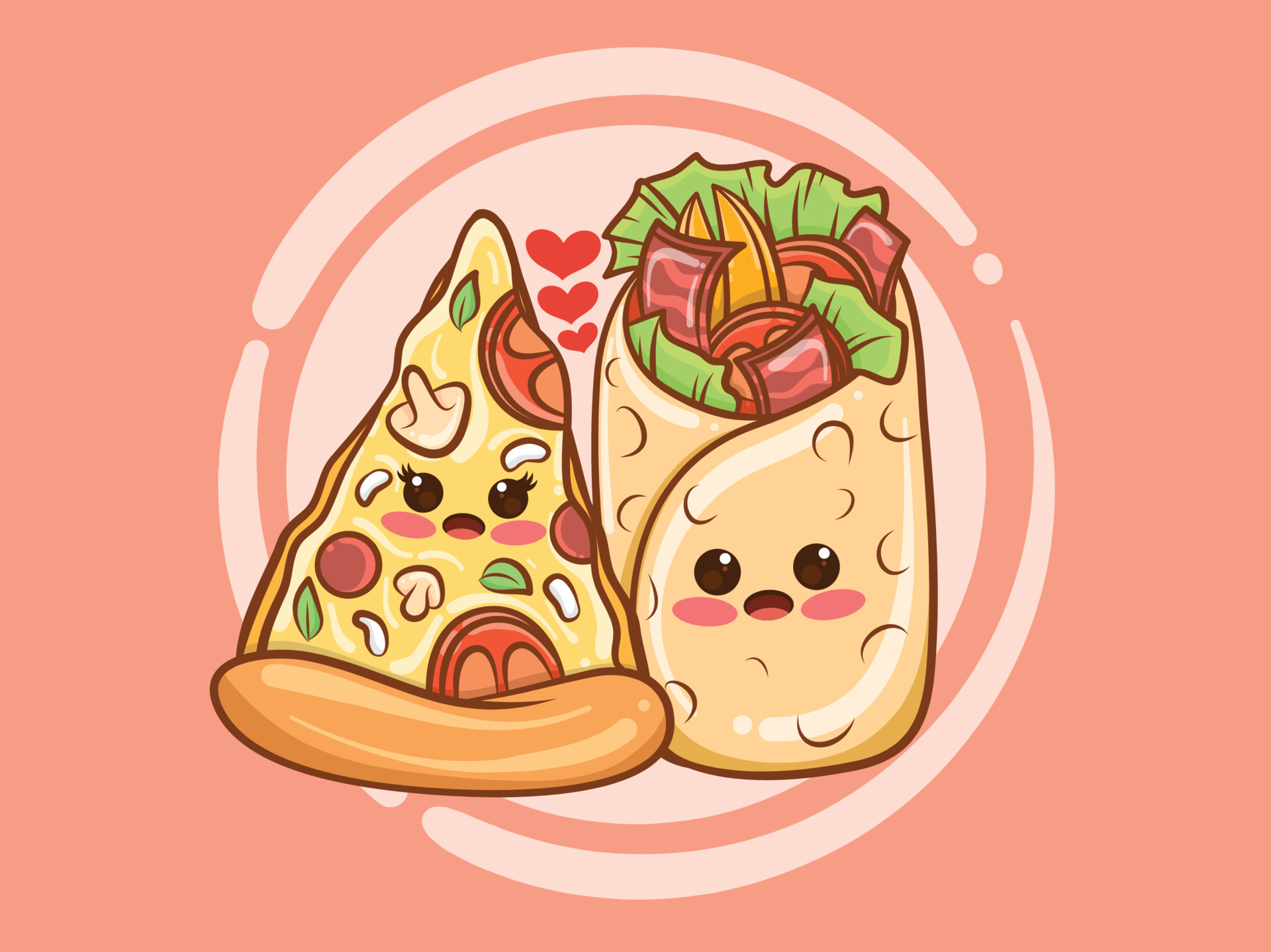 cute kebab and pizza slices couple concept. cartoon 4267591 Vector Art at Vecteezy cute kebab and pizza slices couple concept. cartoon 4267591 Vector Art at Vecteezy