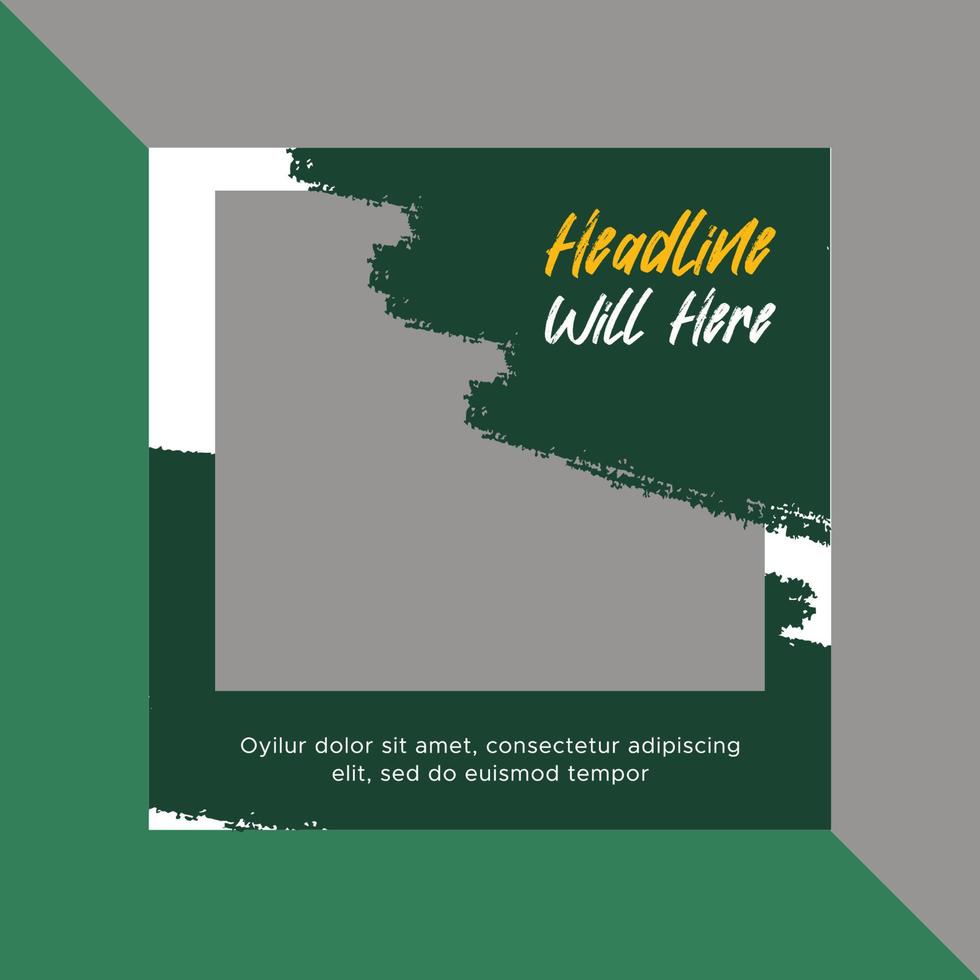 Social media ads banner design vector