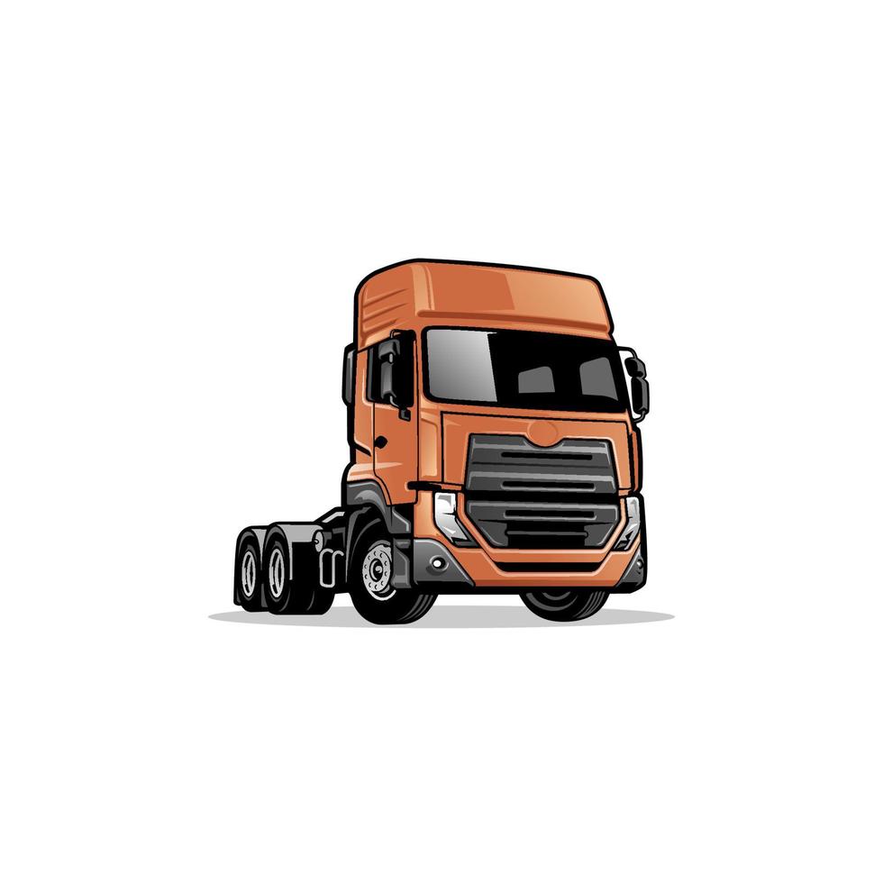 Trucking company isolated vector