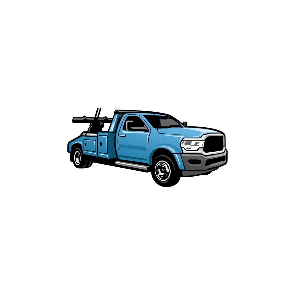 tow truck - towing truck - service truck isolated vector