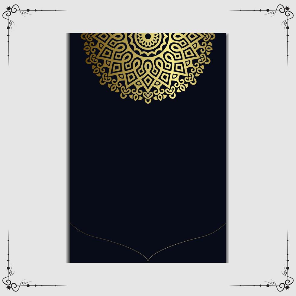 Luxury ornamental mandala background with arabic islamic vector